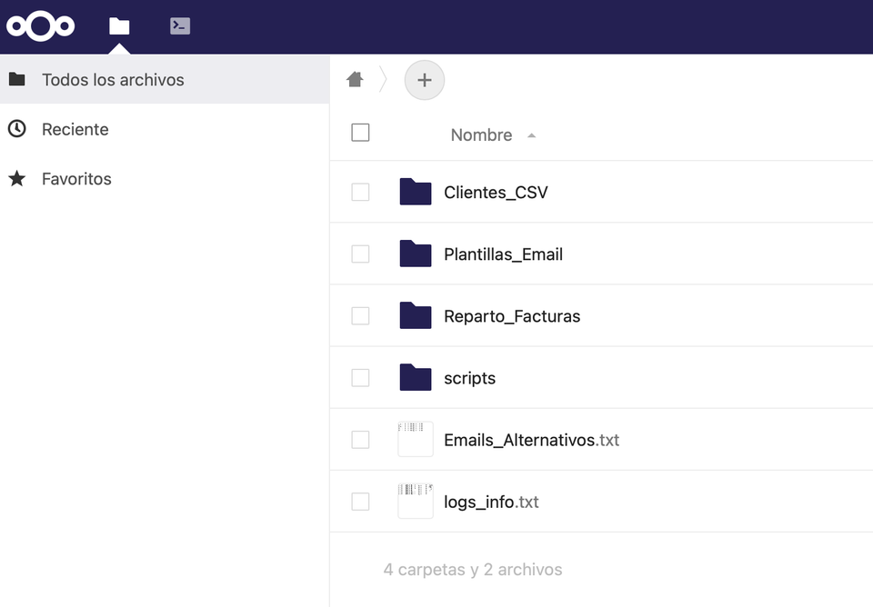 Creación de Intranet/Nextcloud