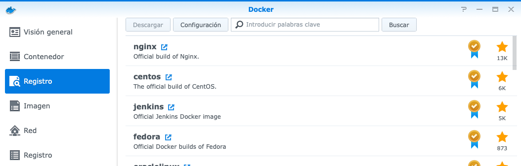 Configuración Pihole en Synology Docker